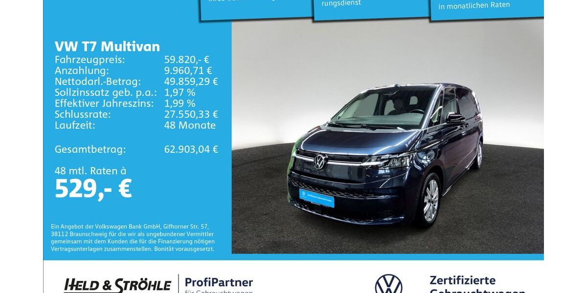 VW T7 Multivan 14.412 km 57.990 &euro; Ulm 89079