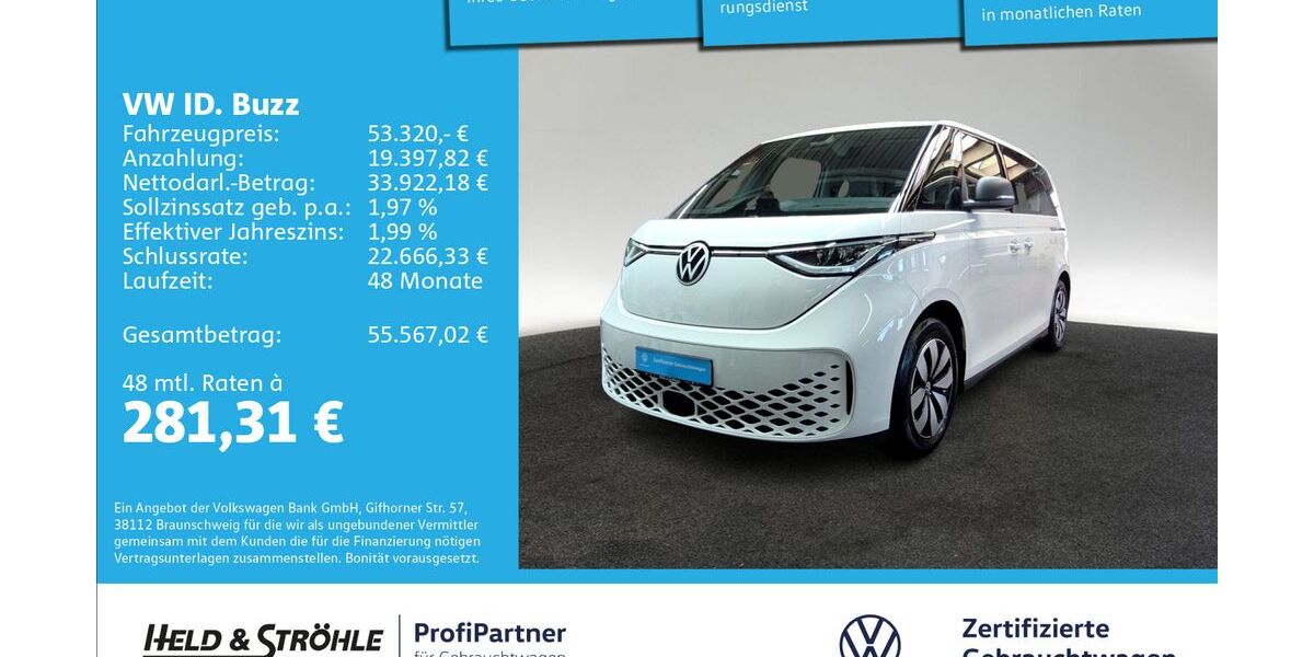 VW ID. Buzz 9.023 km 49.920 &euro; Ulm 89079