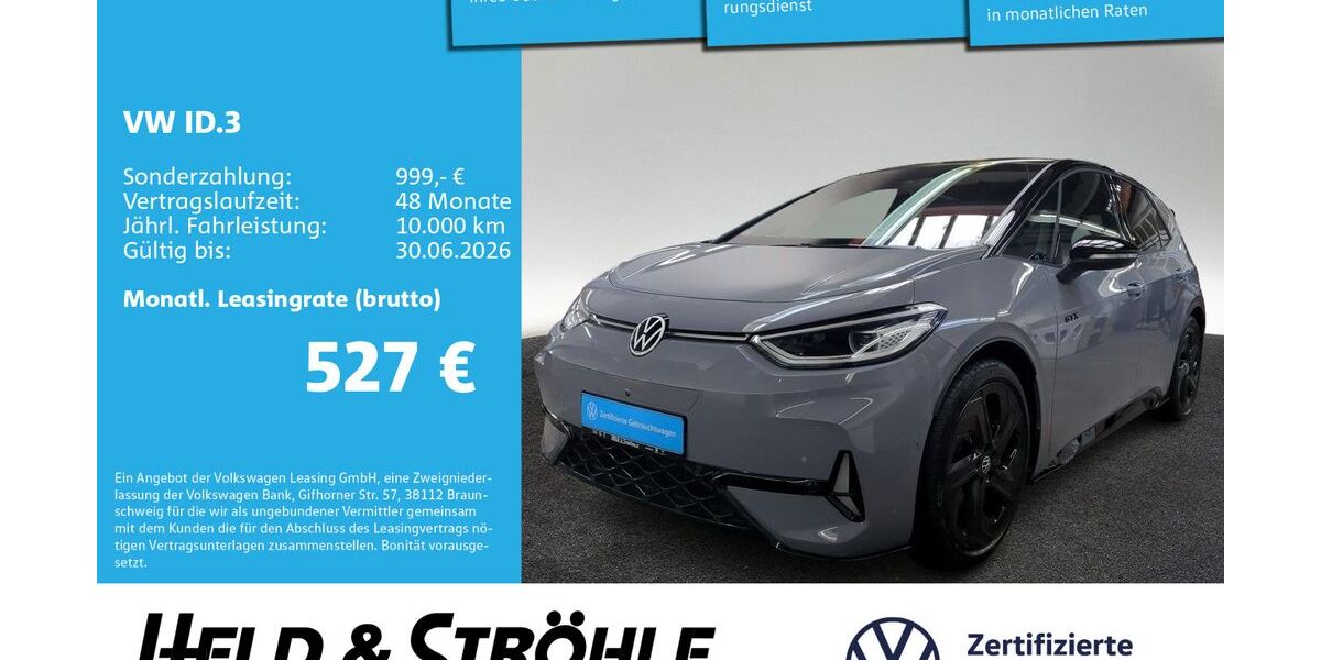 VW ID.3 4.757 km 43.460 &euro; Neu-Ulm 89231