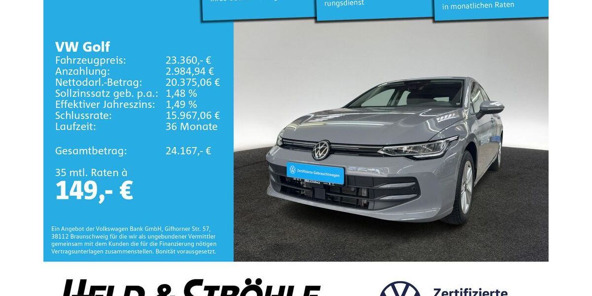 VW Golf 11.963 km 22.490 &euro; Neu-Ulm 89231