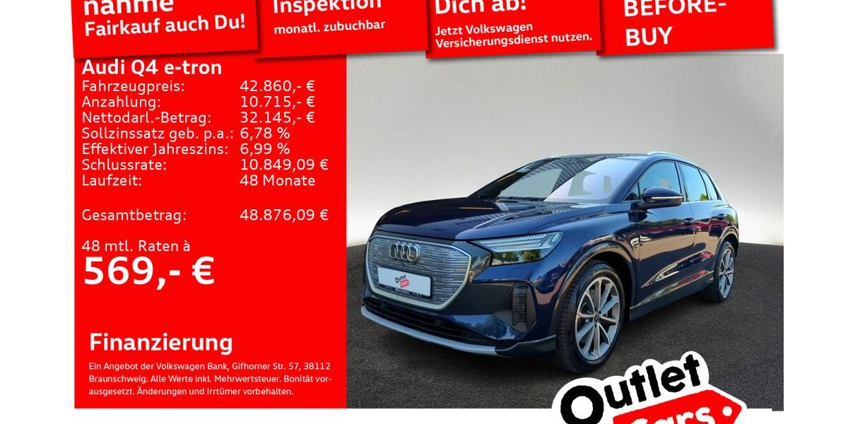 Audi Q4 e-tron 48.305 km 42.290 &euro; Senden 89250