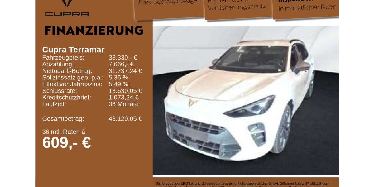 Cupra Terramar 1.489 km 39.930 &euro; Neu-Ulm 89231