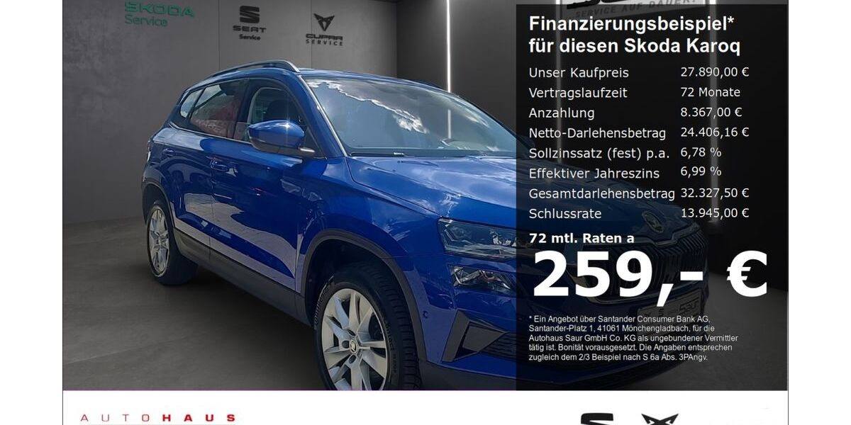 Skoda Karoq 51.000 km 27.890 &euro; Ulm 89077