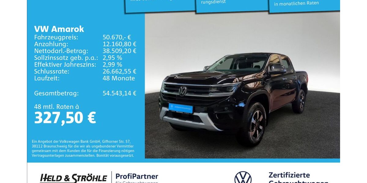 VW Amarok 2.306 km 49.520 &euro; Ulm 89079