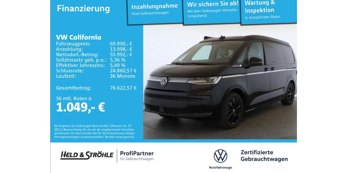 VW T7 California 19.136 km 69.990 &euro; Ulm 89079