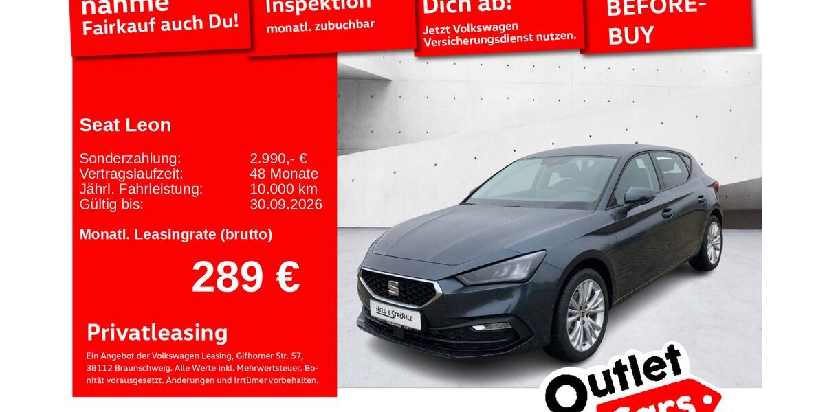 Seat Leon 4.001 km 26.450 &euro; Senden 89250