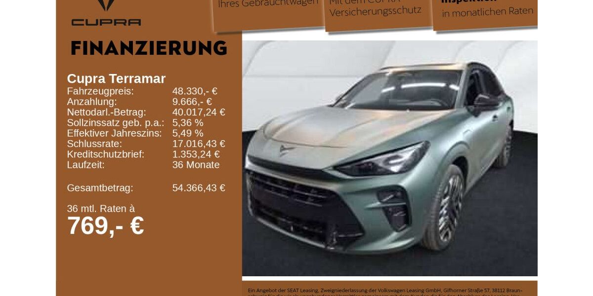 Cupra Terramar 9.120 km 48.330 &euro; Neu-Ulm 89231