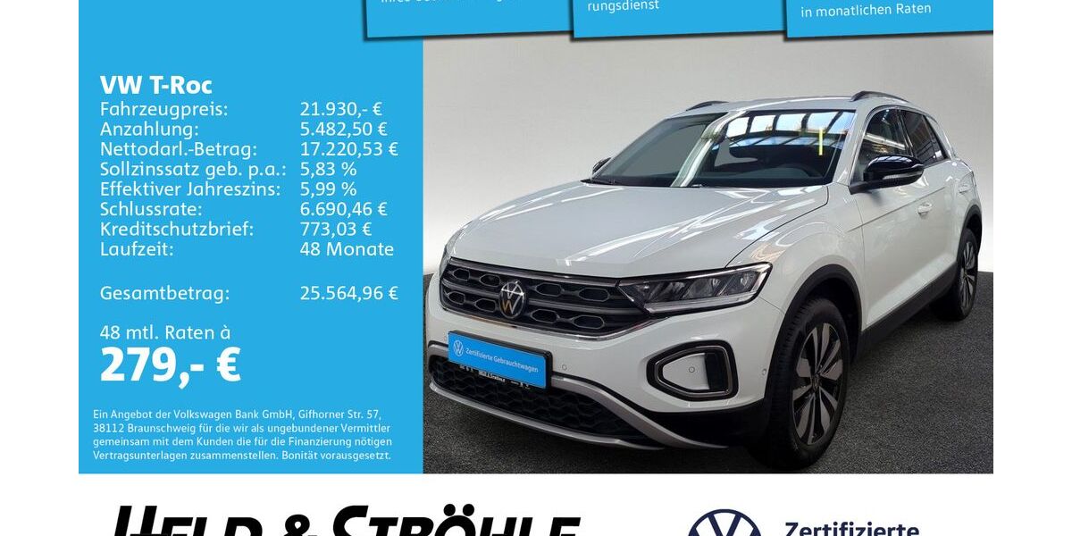 VW T-Roc 23.737 km 20.860 &euro; Neu-Ulm 89231