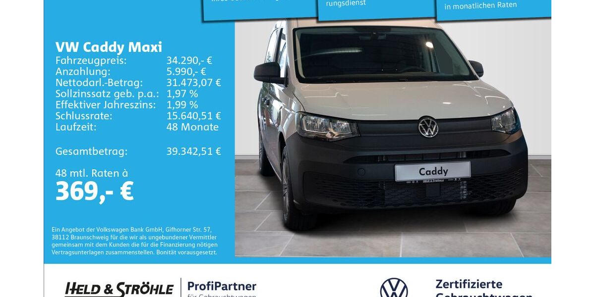 VW Caddy Maxi 6.001 km 28.350 &euro; Neu-Ulm 89231