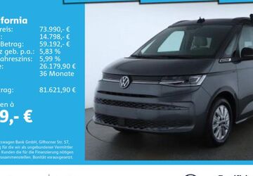 VW T7 California 5.325 km 73.990 &euro; Ulm 89079