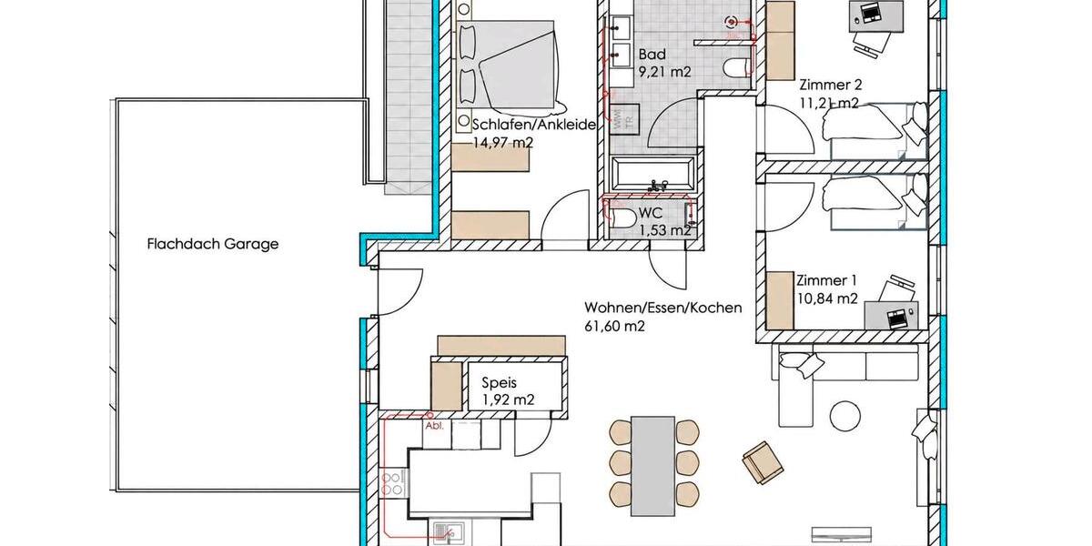 Etagenwohnung Herbrechtingen - 4 Zimmer, 128 m&sup2;, 1.550&euro; | Angebot:27589394