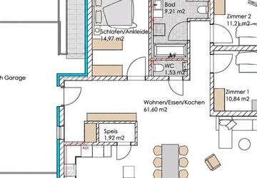 Wohnung Herbrechtingen - 4 Zimmer, 128 m&sup2;, 1.550&euro; | Angebot:27589394