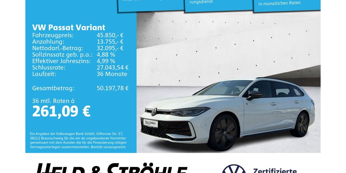 VW Passat Variant 14.001 km 40.950 &euro; Neu-Ulm 89231