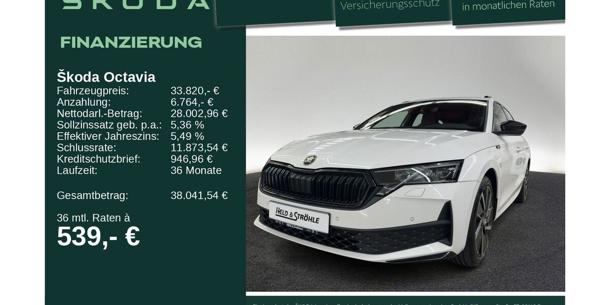 Skoda Octavia 8.429 km 32.420 &euro; Neu-Ulm 89231