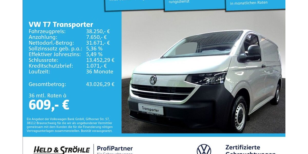 VW T7 Transporter 2.001 km 37.950 &euro; Ulm 89079