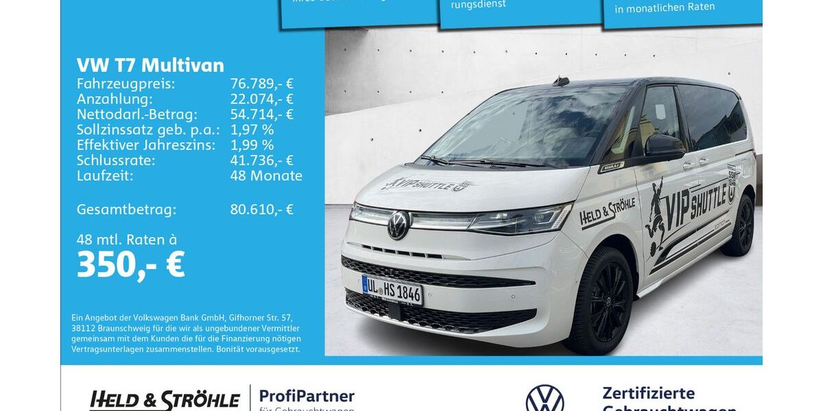VW T7 Multivan 12.001 km 56.850 &euro; Ulm 89079