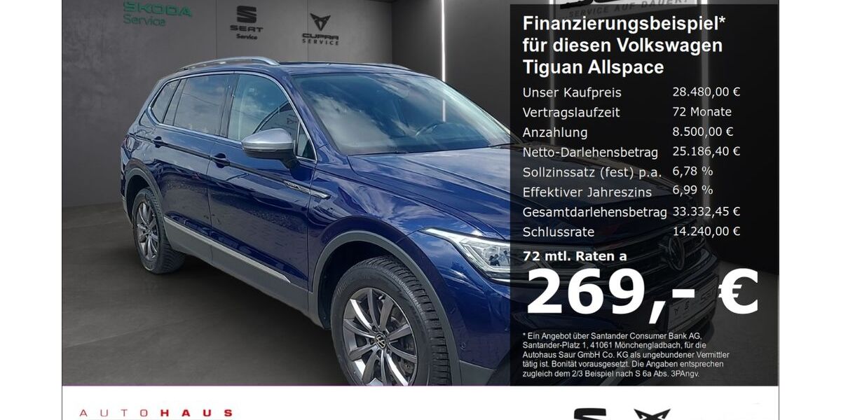 VW Tiguan Allspace 108.920 km 28.480 &euro; Ulm 89077