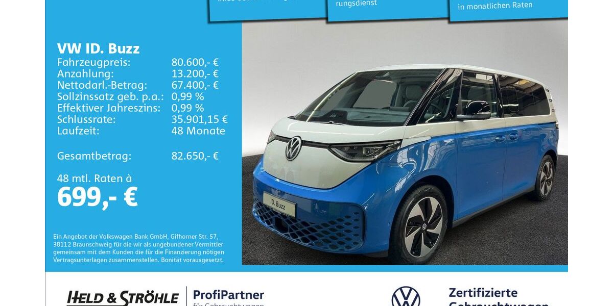 VW ID. Buzz 9.001 km 65.450 &euro; Ulm 89079