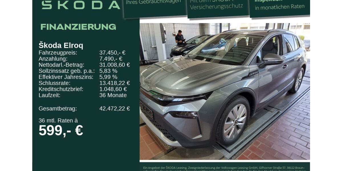 Skoda Elroq 2.064 km 37.450 &euro; Neu-Ulm 89231
