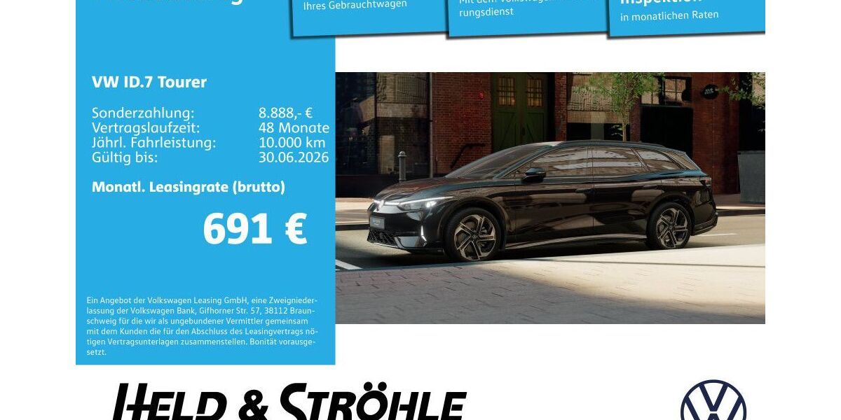 VW ID.7 3.000 km 67.970 &euro; Neu-Ulm 89231